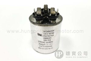 25+4µF_2合1電容(空調壓縮機+風扇, 3插)
