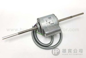 台灣 4P40WD (40W) 1Φ-230V 雙軸 (12.7mm) Fan Coil 摩打