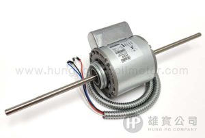 台灣 MOT-600HW (42W) 1Φ-230V 雙軸 (12mm) Fan Coil 摩打