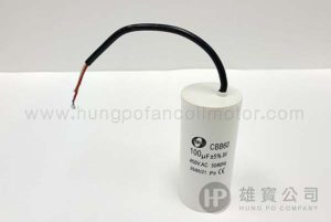 100µF_白圓型(線) 行車電容