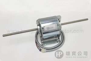 銀色 (40W) 1Φ-220V雙軸 (12mm) Fan Coil 摩打