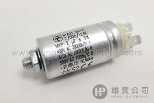 2µF_銀圓型(插+螺絲) MAB MKP 行車電容