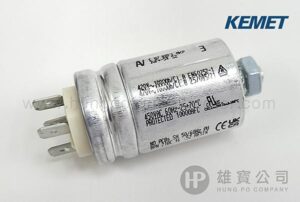 3µF_銀圓型(插+螺絲) KEMET 行車電容