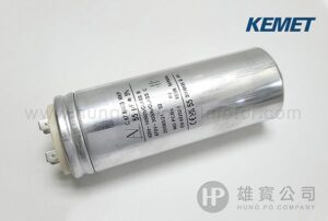 55µF_銀圓型(插+螺絲) KEMET 行車電容