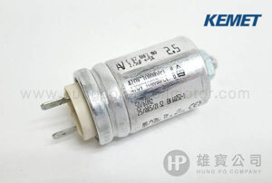 2.5µF_銀圓型(2插片+螺絲) KEMET 行車電容